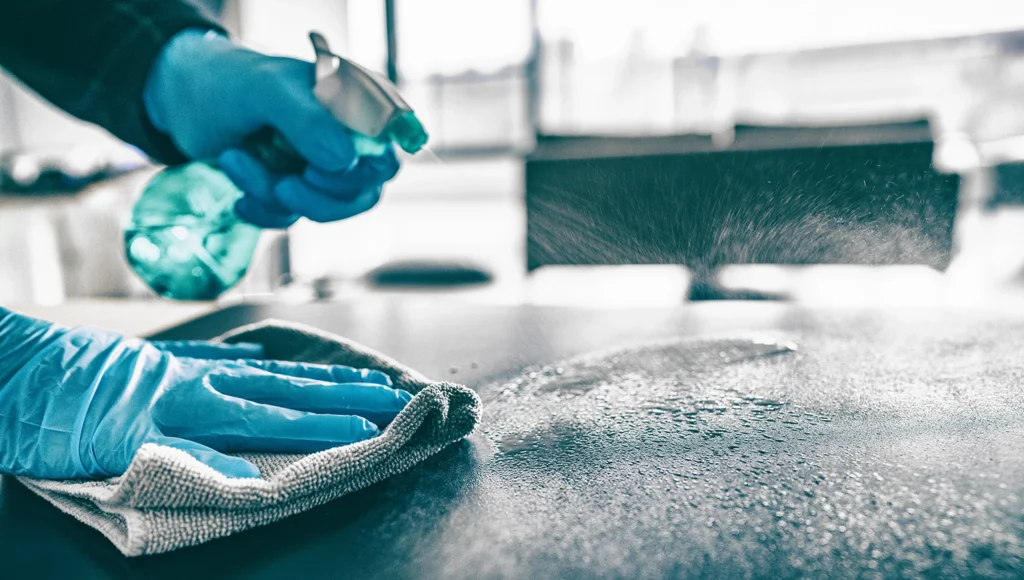 sanitizing & disinfecting